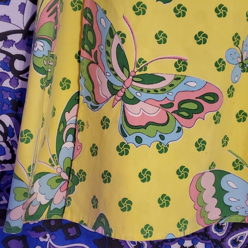 Vintage butterfly wrap skirt - Picture 4 of 14